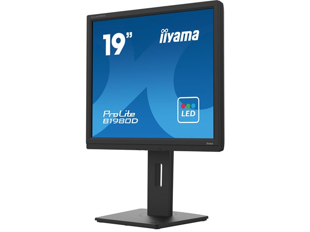 iiyama ProLite monitor B1980D-B5 19" 5:4 Black, Height Adjustable, Black, VGA, DVI image 6