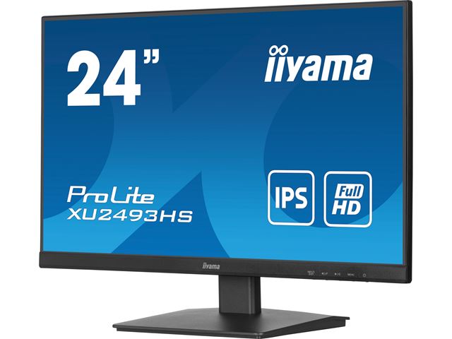 iiyama ProLite monitor XU2493HS-B6 24", IPS, 100hz, Black, Ultra Slim Bezel, HDMI, DisplayPort, Blue light reducer, Flicker free image 3