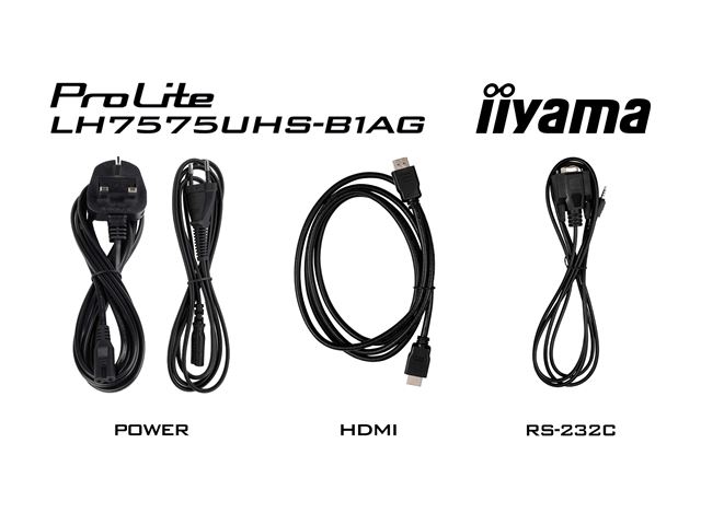 iiyama ProLite monitor LH7575UHS-B1AG 75", Digital Signage, IPS, HDMI, DisplayPort, 4K, 24/7, Landscape/Portrait, Media Player, Intel® SDM slot, Wifi, Anti-Glare image 17