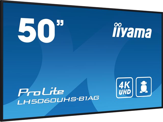iiyama ProLite LH5060UHS-B1AG 50", IPS, 4K, 24/7 Hours Operation, HDMI x 3, Landscape/Portrait, Android OS and FailOver image 4