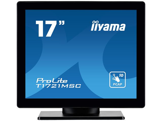 iiyama ProLite monitor T1721MSC-B2 17" Black, 5:4, Projective Capacitive 10pt touch, Bezel Free, edge to edge glass image 0
