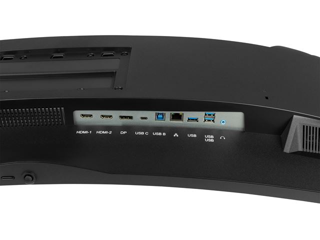 iiyama G-Master Red Eagle curved gaming monitor GCB4580DQSN-B1 45" Height adjustable, Dual QHD, 165Hz, 0.8ms, USB-C Dock, HDMI, Display Port, USB Hub image 8