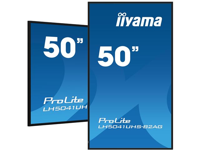 iiyama ProLite monitor LH5041UHS-B2AG 50", VA, 4K UHD, 24/7 Hours Operation, Portrait/Landscape, 10w Speakers, Built in media player, Anti-Glare image 4