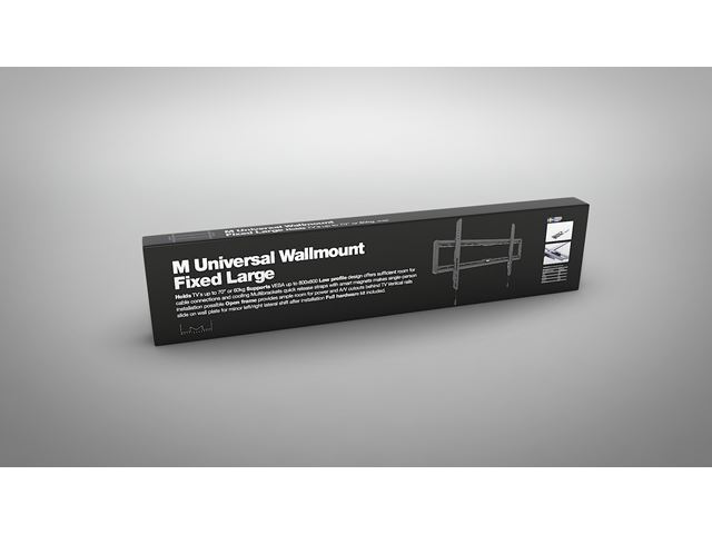 M Universal Wallmount Fixed Large Black image 3