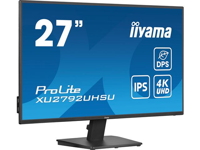 iiyama ProLite monitor XU2792UHSU-B6 27", IPS, 4k, HDMI, DisplayPort, USB Hub, PIP, PBP, Dynamic Power Saving (DPS) image 1