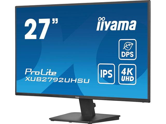 iiyama ProLite monitor XU2792UHSU-B6 27", IPS, 4k, HDMI, DisplayPort, USB Hub, PIP, PBP, Dynamic Power Saving (DPS) image 3