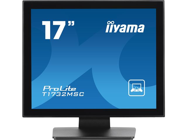 iiyama ProLite monitor T1732MSC-B1S 17" Black, 5:4, Projective Capacitive 10pt touch, IP54, Scratch resistance image 0