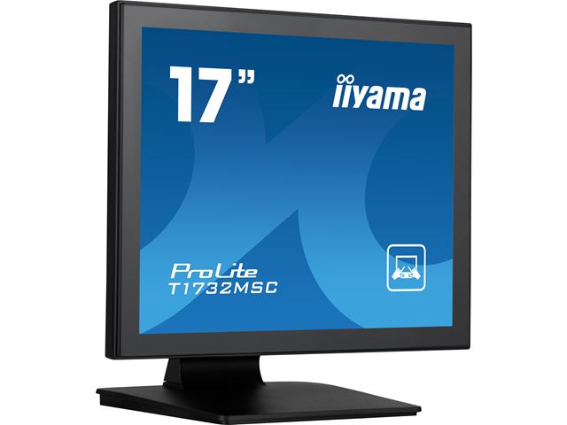 iiyama ProLite monitor T1732MSC-B1S 17" Black, 5:4, Projective Capacitive 10pt touch, IP54, Scratch resistance image 1