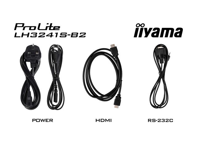 iiyama ProLite monitor LH3241S-B2 32" Black, IPS, Full HD, 24/7, Landscape, USB media playback, HDMI image 7