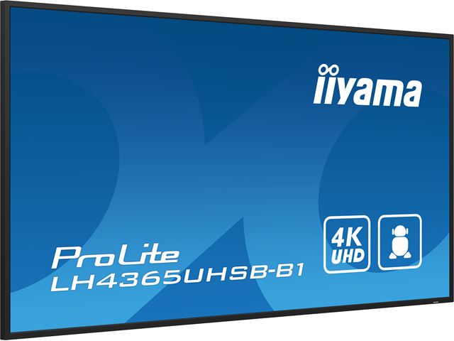 iiyama ProLite monitor LH4365UHSB-B1, 43" IPS Professional Digital Signage display with 24/7, 4K UHD and 800cd high brightness, Android OS image 5