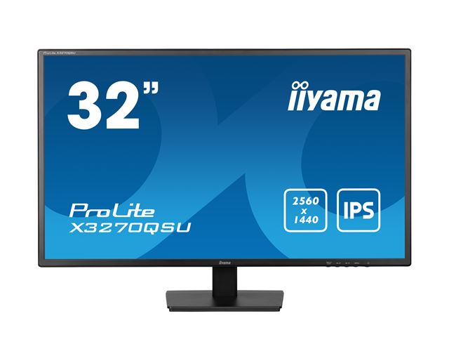 iiyama Prolite monitor XB3270QSU-B1 32" IPS WQHD 2560x1440, Black, HDMI,  Display Port, USB Hub, Height Adjustable image 15