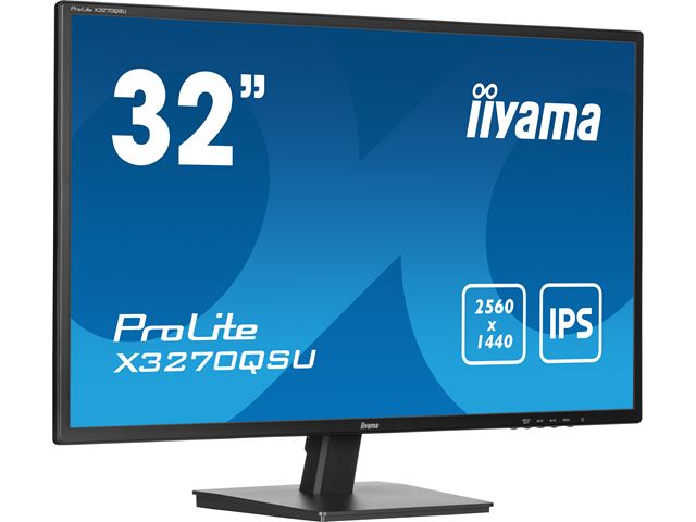 iiyama Prolite monitor XB3270QSU-B1 32" IPS WQHD 2560x1440, Black, HDMI,  Display Port, USB Hub, Height Adjustable image 16