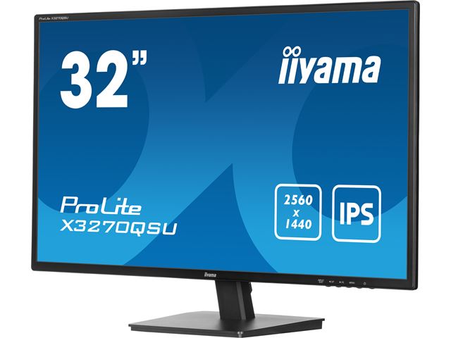 iiyama Prolite monitor XB3270QSU-B1 32" IPS WQHD 2560x1440, Black, HDMI,  Display Port, USB Hub, Height Adjustable image 18