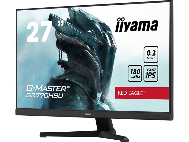 iiyama G-Master Red Eagle gaming monitor G2770HSU-B6 27" Black, Ultra Slim Bezel, IPS, 180Hz, 0.2ms, FreeSync, HDMI, Display Port, USB Hub image 4