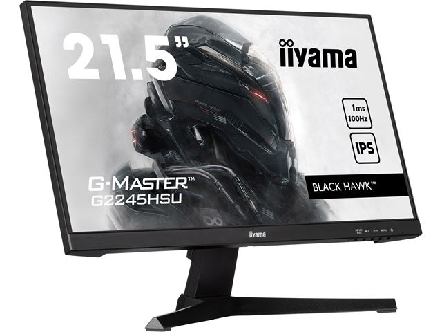 iiyama G-Master Black Hawk gaming monitor G2245HSU-B2 22" Black, IPS, 100Hz, 1ms, FreeSync, HDMI, Display Port, USB Hub image 3