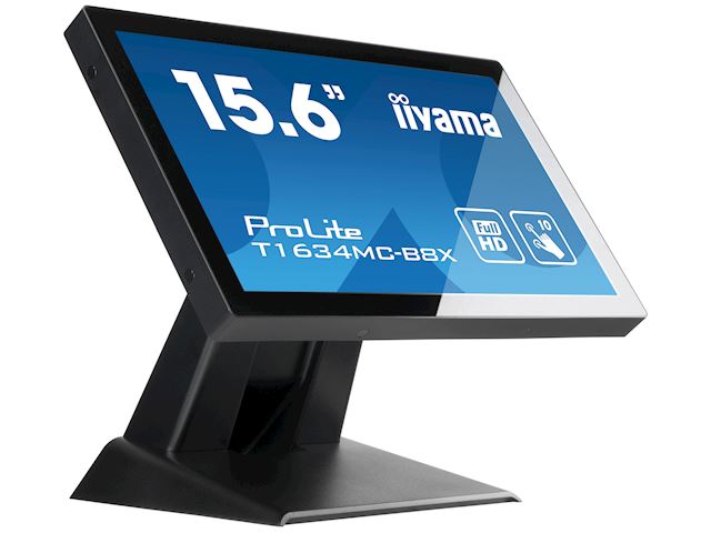 iiyama ProLite T1634MC-B8X 16" Black, IPS, touch through glass, 16:9, Projective Capacitive 10pt touch,  image 3