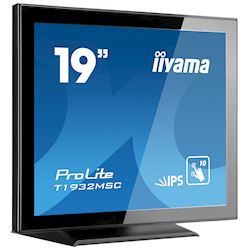iiyama ProLite monitor T1932MSC-B5X 19", Projective Capacitive 10pt touch, IPS, Scratch resistant, Edge to edge glass, 5:4, HDMI, DisplayPort, Water and dust protection thumbnail 1