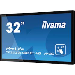 iiyama Prolite monitor TF3239MSC-B1AG 32" Black, AMVA, Anti Glare, Full HD,  Projective Capacitive 12pt Touch, 24/7, Landscape/Portrait/Face-up, Open Frame.  thumbnail 1