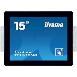 iiyama Prolite monitor TF1515MC-B2 15" Black, 1024 x 768 resolution, Projective Capacitive 10pt Touch, equipped with touch through glass function, (Mounting brackets not included) thumbnail 0
