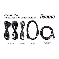 iiyama ProLite monitor TF2234MC-B7AGB 22", PCap touch through glass, 10pt touch, Anti-glare, HDMI, DP, 16:9, IPS, Scratch resistive, Anti-fingerprint coating thumbnail 9