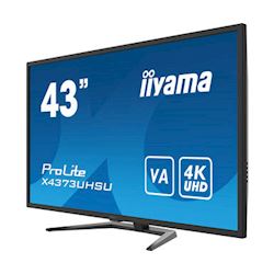 iiyama Prolite monitor X4373UHSU-B1 VA LED, 4K, Picture-by-Picture, USB hub, flicker free, Daisychain thumbnail 1
