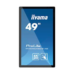 iiyama Prolite monitor TF4939UHSC-B1AG 49"  Black, IPS, Anti Glare, 4K UHD,  Projective Capacitive 15pt Touch, 24/7, Landscape/Portrait/Face-up, Open Frame, IP54 rated thumbnail 4
