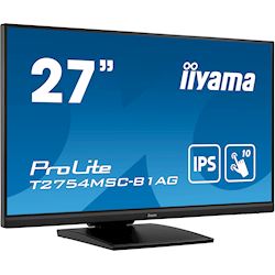 iiyama ProLite touch screen monitor T2754MSC-B1AG 27" Black, IPS, Full HD, Projective Capacitive 10pt touch, HDMI, Anti-Glare thumbnail 1
