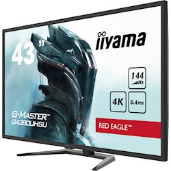 iiyama G-Master Red Eagle gaming monitor G4380UHSU-B1 43" Black, VA panel, 144hz, 4K, 0.4ms, FreeSync, HDMI/DisplayPort with USB Hub thumbnail 3