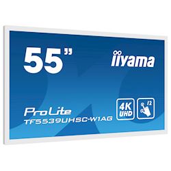 iiyama Prolite monitor TF5539UHSC-W1AG 55" White, IPS, Anti Glare, 4K,  Projective Capacitive 15pt Touch, 24/7, Landscape/Portrait/Face-up, Open Frame thumbnail 2