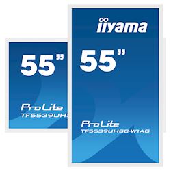 iiyama Prolite monitor TF5539UHSC-W1AG 55" White, IPS, Anti Glare, 4K,  Projective Capacitive 15pt Touch, 24/7, Landscape/Portrait/Face-up, Open Frame thumbnail 3