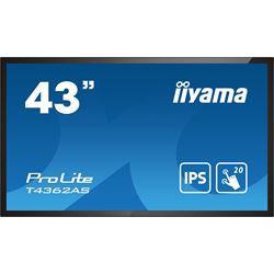 iiyama ProLite monitor T4362AS-B1 43" Projective Capacitive 20pt touch, 4K touch screen with Android OS and Anti-Glare thumbnail 1
