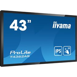 iiyama ProLite monitor T4362AS-B1 43" Projective Capacitive 20pt touch, 4K touch screen with Android OS and Anti-Glare thumbnail 2