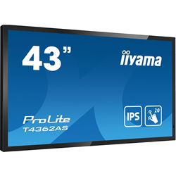 iiyama ProLite monitor T4362AS-B1 43" Projective Capacitive 20pt touch, 4K touch screen with Android OS and Anti-Glare thumbnail 4