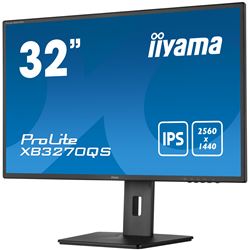 iiyama Prolite monitor XB3270QS-B5 32" IPS WQHD 2560x1440, Black, HDMI,  Display Port, DVI, Height Adjustable thumbnail 4