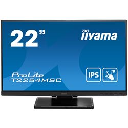 iiyama ProLite monitor T2254MSC-B1AG 22", Projective Capacitive 10pt touch, Anti-glare coating, IPS, Ultra thin bezel, HDMI thumbnail 0