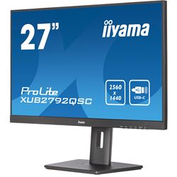 iiyama ProLite monitor XUB2792QSC-B5 27" IPS, 2560x1440, Ultra Slim Bezel, Black, HDMI, Display Port, USB-C Connectivity, Height Adjustable thumbnail 4