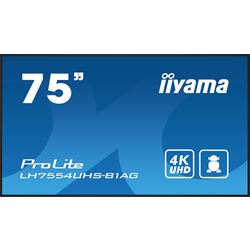 iiyama ProLite LH7554UHS-B1AG 75", 24/7, 4K, IPS, HDMI, landscape/portrait, Wifi, Android OS, FailOver and Intel® SDM slot, Anti-Glare