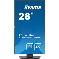 iiyama ProLite XUB2893UHSU-B5, 28", IPS panel, 4K resolution, 3-side borderless design, Height Adjustable stand, flicker free & blue light reducer thumbnail 1