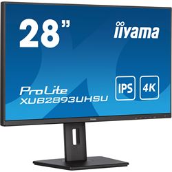 iiyama ProLite XUB2893UHSU-B5, 28", IPS panel, 4K resolution, 3-side borderless design, Height Adjustable stand, flicker free & blue light reducer thumbnail 2