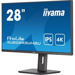 iiyama ProLite XUB2893UHSU-B5, 28", IPS panel, 4K resolution, 3-side borderless design, Height Adjustable stand, flicker free & blue light reducer thumbnail 4