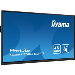 iiyama ProLite TE8612MIS-B2AG 86", 4k UHD, Infrared 40pt touch, PC slot, 24/7, VA, Anti-glare coating, 32GB internal memory, HDMI, USB-C, Android 11 OS thumbnail 2