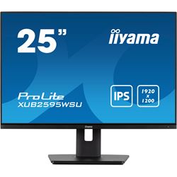 iiyama ProLite monitor XUB2595WSU-B5, 25", IPS, Height Adjustable and Pivot function, 1920 x 1200, HDMI, DisplayPort, USB Hub, FreeSync  thumbnail 0