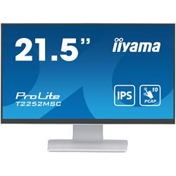 iiyama ProLite monitor T2252MSC-W2  22" White, IPS, Projective Capacitive 10pt touch, HDMI, Display Port, Edge-to-Edge glass design, anti fingerprint coating thumbnail 0