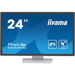 iiyama ProLite monitor T2452MSC-W1 24" White, IPS, Projective Capacitive 10pt touch, HDMI, Display Port, edge-to-edge glass, anti fingerprint coating thumbnail 0