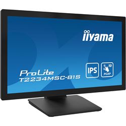 iiyama ProLite monitor T2234MSC-B1S 22", Projective Capacitive 10pt touch, HDMI, DisplayPort, 16:9, IPS, Scratch resistive, Anti-fingerprint coating thumbnail 2