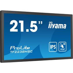iiyama ProLite monitor TF2238MSC-B1 22", Optical bonded PCap, edge to edge glass, 10pt touch, Anti-glare, HDMI, DP, IPS, Scratch resistive, Anti-fingerprint coating thumbnail 3