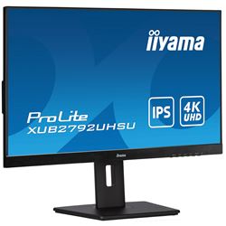 iiyama ProLite monitor XUB2792UHSU-B5 27", IPS, 4k, Height Adjustable and Pivot function, HDMI, DisplayPort, USB Hub, PIP, PBP thumbnail 2