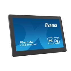iiyama ProLite monitor T1624MSC-B1 15.6", IPS, Projective Capacitive 10pt touch,  HDMI, Media player, hinged stand thumbnail 2