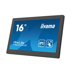 iiyama ProLite monitor T1624MSC-B1 15.6", IPS, Projective Capacitive 10pt touch,  HDMI, Media player, hinged stand thumbnail 4