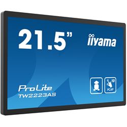 iiyama ProLite TW2223AS-B1, 22” Full HD PCAP 10pt touch screen with Android and edge-to-edge glass design thumbnail 1
